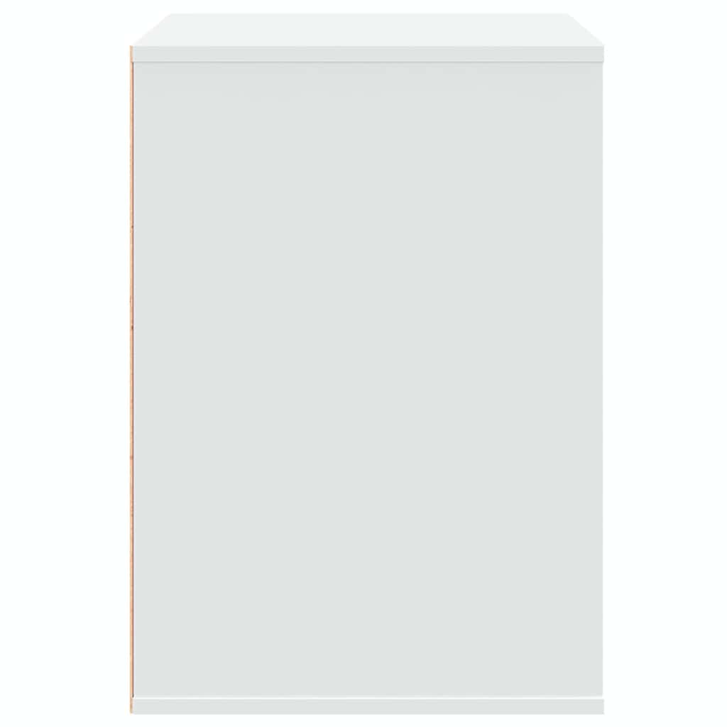 Cassettiera Bianca 80x41x58 cm in Legno Multistrato - homemem39