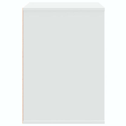 Cassettiera Bianca 80x41x58 cm in Legno Multistrato - homemem39
