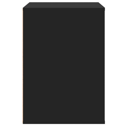 Cassettiera Angolare Nera 80x41x58 cm in Legno Multistrato - homemem39