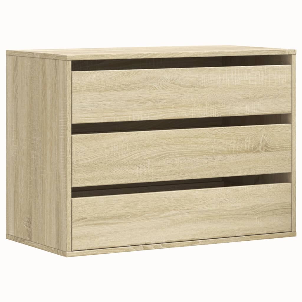 Cassettiera Angolare Rovere Sonoma 80x41x58cm Legno Multistrato - homemem39