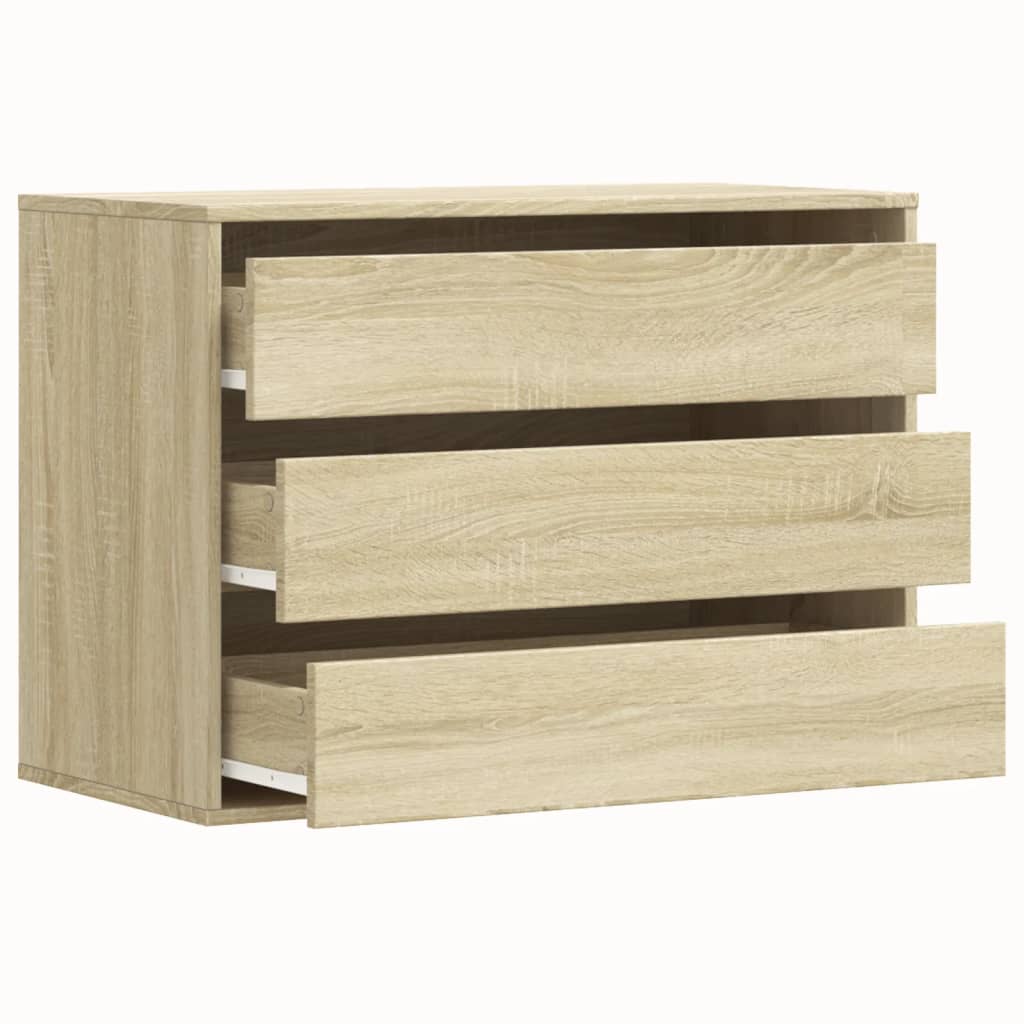 Cassettiera Angolare Rovere Sonoma 80x41x58cm Legno Multistrato - homemem39