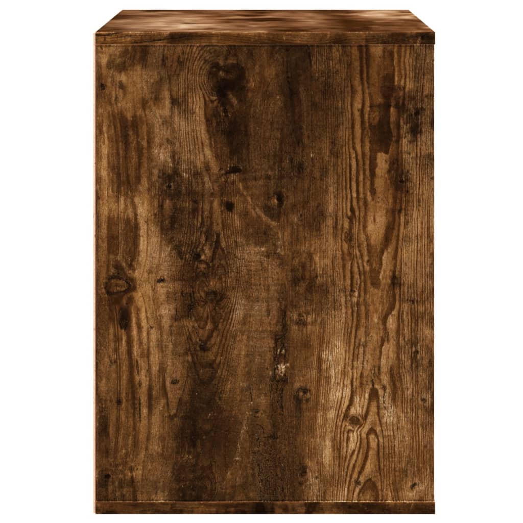 Cassettiera Angolare Rovere Fumo 80x41x58cm Legno Multistrato - homemem39