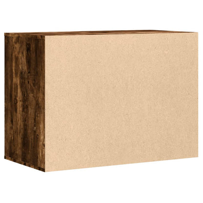 Cassettiera Angolare Rovere Fumo 80x41x58cm Legno Multistrato - homemem39