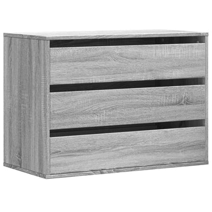 Cassettiera Angolare Grigio Sonoma 80x41x58cm Legno Multistrato - homemem39