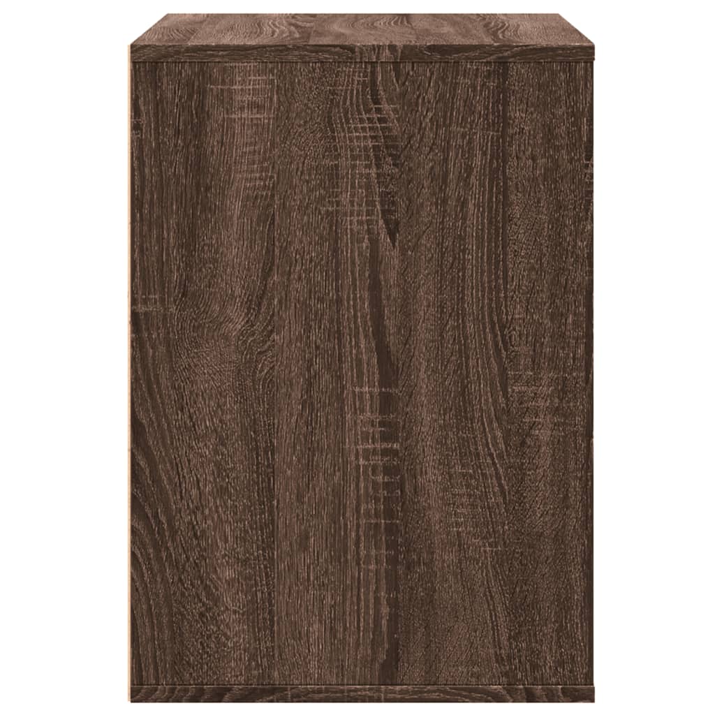 Cassettiera Angolo Rovere Marrone 80x41x58cm Legno Multistrato - homemem39