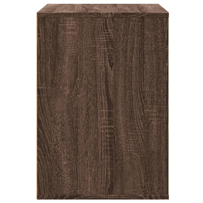 Cassettiera Angolo Rovere Marrone 80x41x58cm Legno Multistrato - homemem39