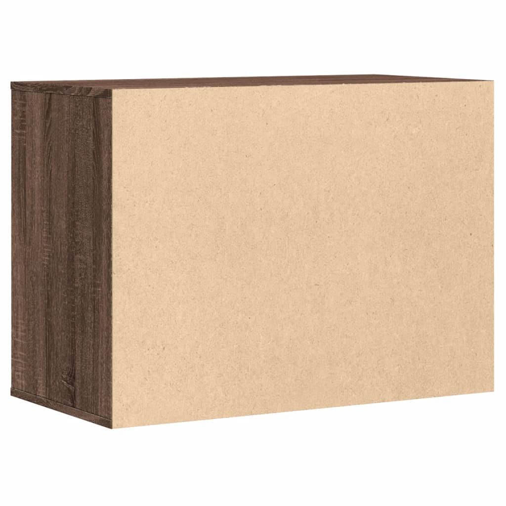 Cassettiera Angolo Rovere Marrone 80x41x58cm Legno Multistrato - homemem39