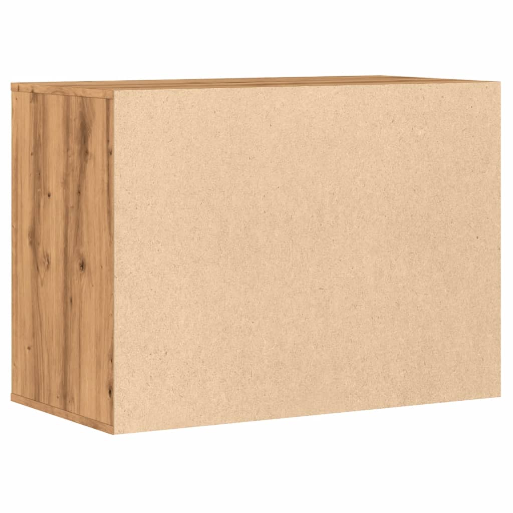 Cassettiera Angolare Rovere Artigianale 80x41x58cm Multistrato - homemem39