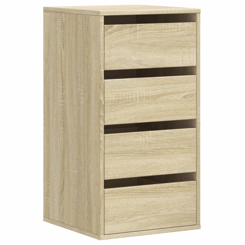 Cassettiera Angolare Rovere Sonoma 40x41x76cm Legno Multistrato - homemem39