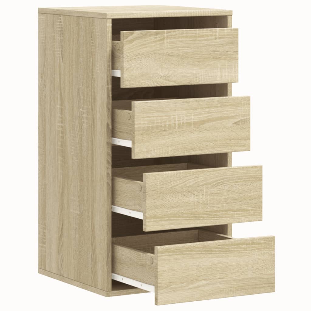 Cassettiera Angolare Rovere Sonoma 40x41x76cm Legno Multistrato - homemem39