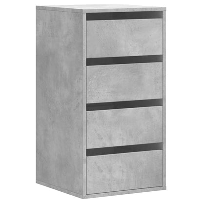 Cassettiera Angolo Grigio Cemento 40x41x76cm Legno Multistrato - homemem39