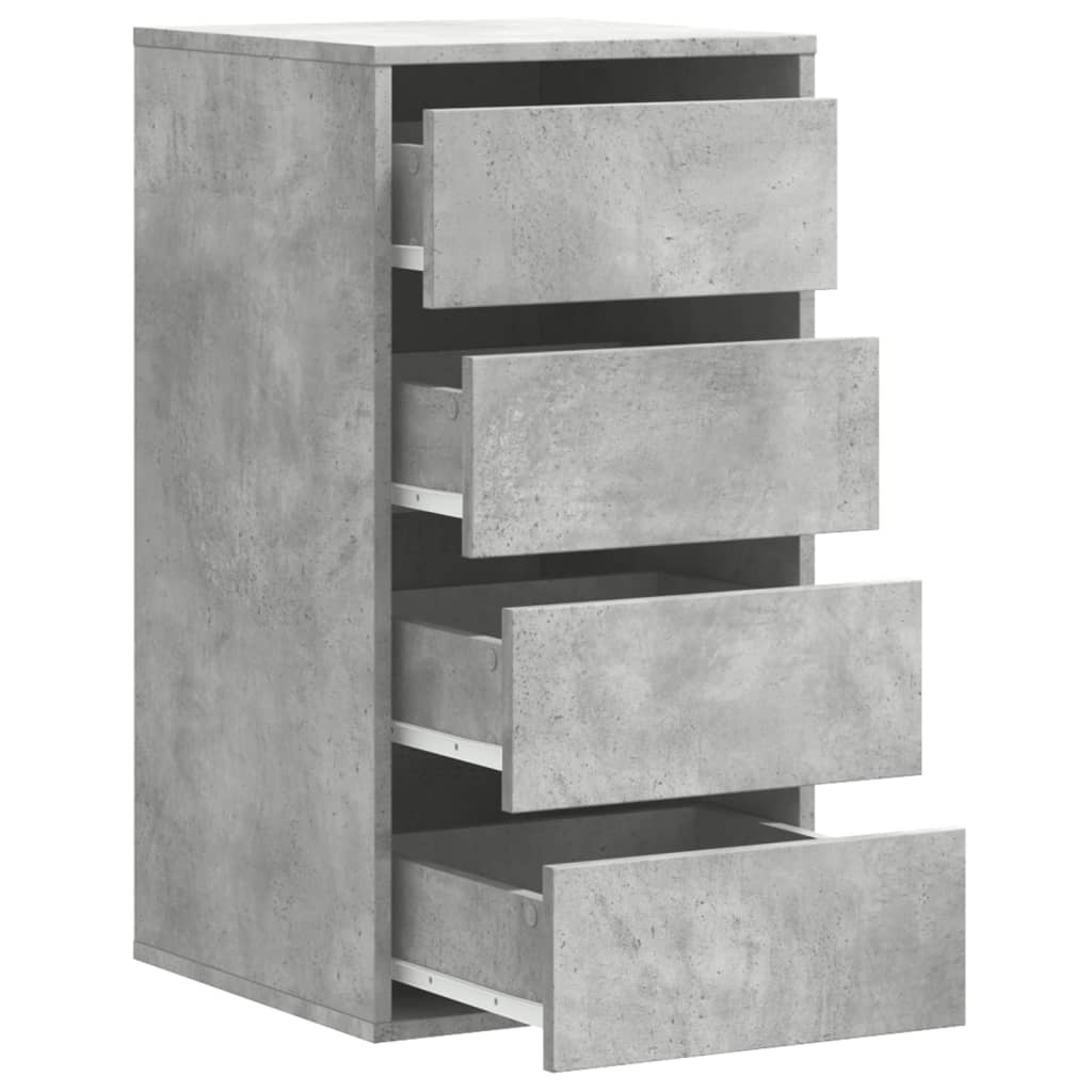 Cassettiera Angolo Grigio Cemento 40x41x76cm Legno Multistrato - homemem39