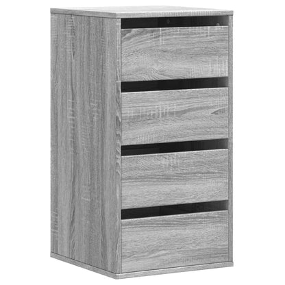Cassettiera Angolare Grigio Sonoma 40x41x76cm Legno Multistrato - homemem39