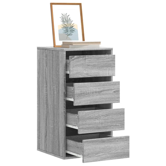 Cassettiera Angolare Grigio Sonoma 40x41x76cm Legno Multistrato - homemem39