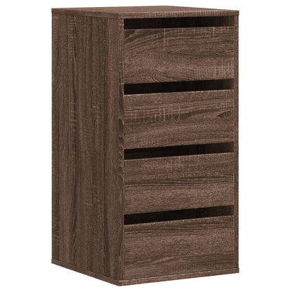 Cassettiera Angolo Rovere Marrone 40x41x76cm Legno Multistrato - homemem39