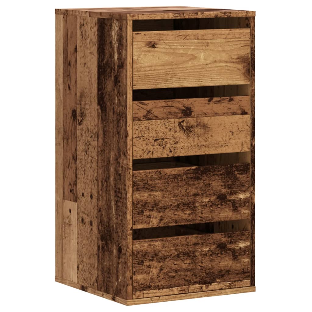 Cassettiera Angolare Legno Antico 40x41x76 cm Legno Multistrato - homemem39