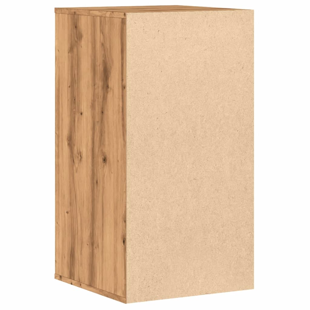 Cassettiera Angolare Rovere Artigianale 40x41x76cm Multistrato - homemem39