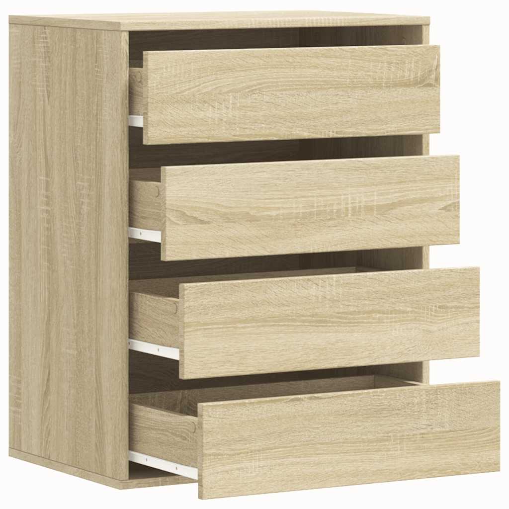 Cassettiera Angolare Rovere Sonoma 60x41x76cm Legno Multistrato - homemem39