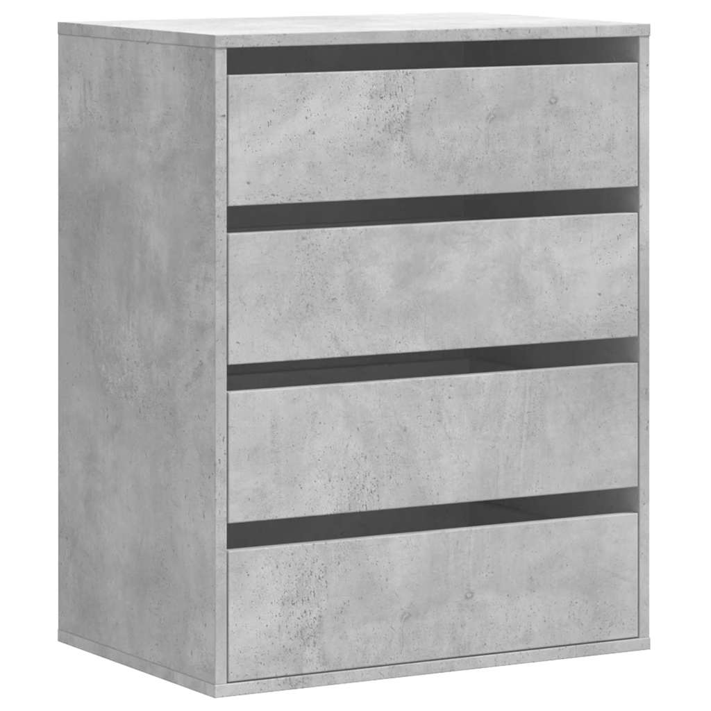 Cassettiera Angolo Grigio Cemento 60x41x76cm Legno Multistrato - homemem39
