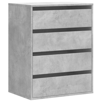 Cassettiera Angolo Grigio Cemento 60x41x76cm Legno Multistrato - homemem39