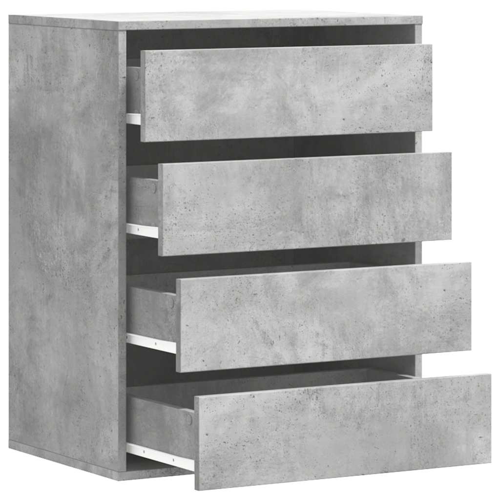 Cassettiera Angolo Grigio Cemento 60x41x76cm Legno Multistrato - homemem39