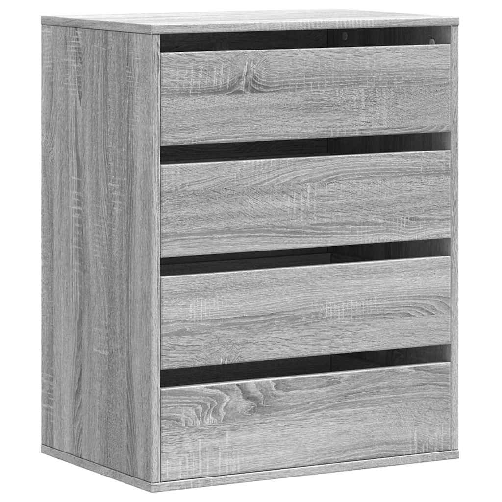 Cassettiera Angolare Grigio Sonoma 60x41x76cm Legno Multistrato - homemem39