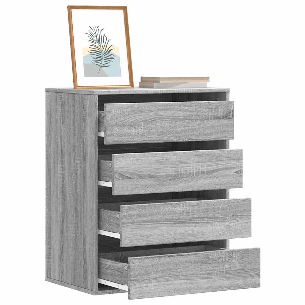 Cassettiera Angolare Grigio Sonoma 60x41x76cm Legno Multistrato - homemem39