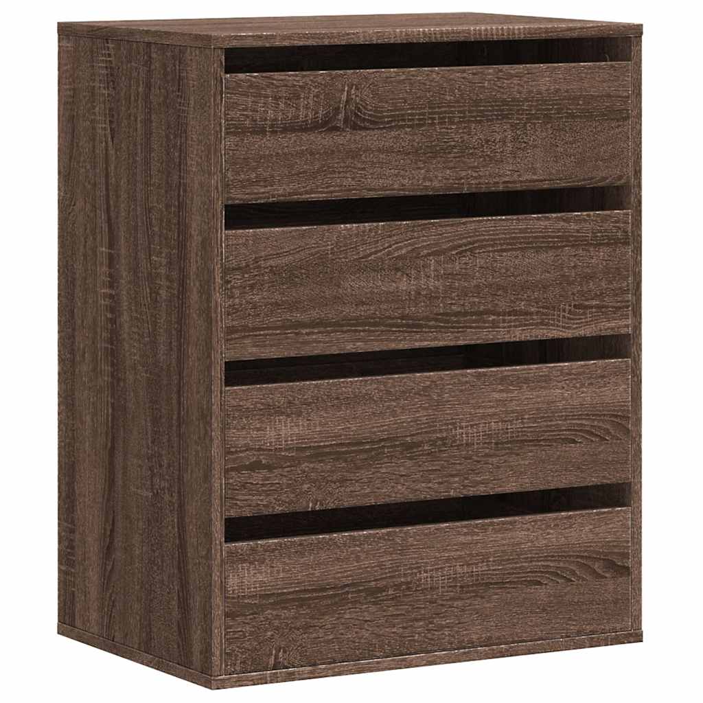 Cassettiera Angolo Rovere Marrone 60x41x76cm Legno Multistrato - homemem39