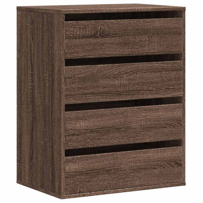 Cassettiera Angolo Rovere Marrone 60x41x76cm Legno Multistrato - homemem39