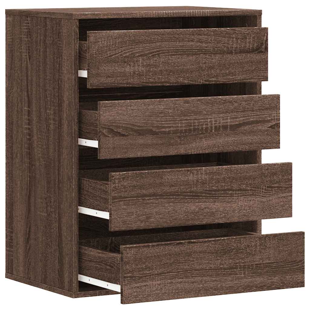 Cassettiera Angolo Rovere Marrone 60x41x76cm Legno Multistrato - homemem39