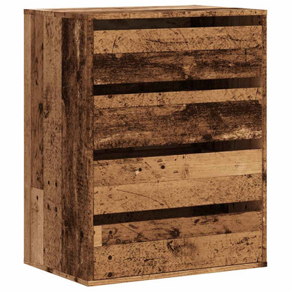 Cassettiera Angolare Legno Antico 60x41x76 cm Legno Multistrato - homemem39