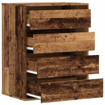 Cassettiera Angolare Legno Antico 60x41x76 cm Legno Multistrato - homemem39
