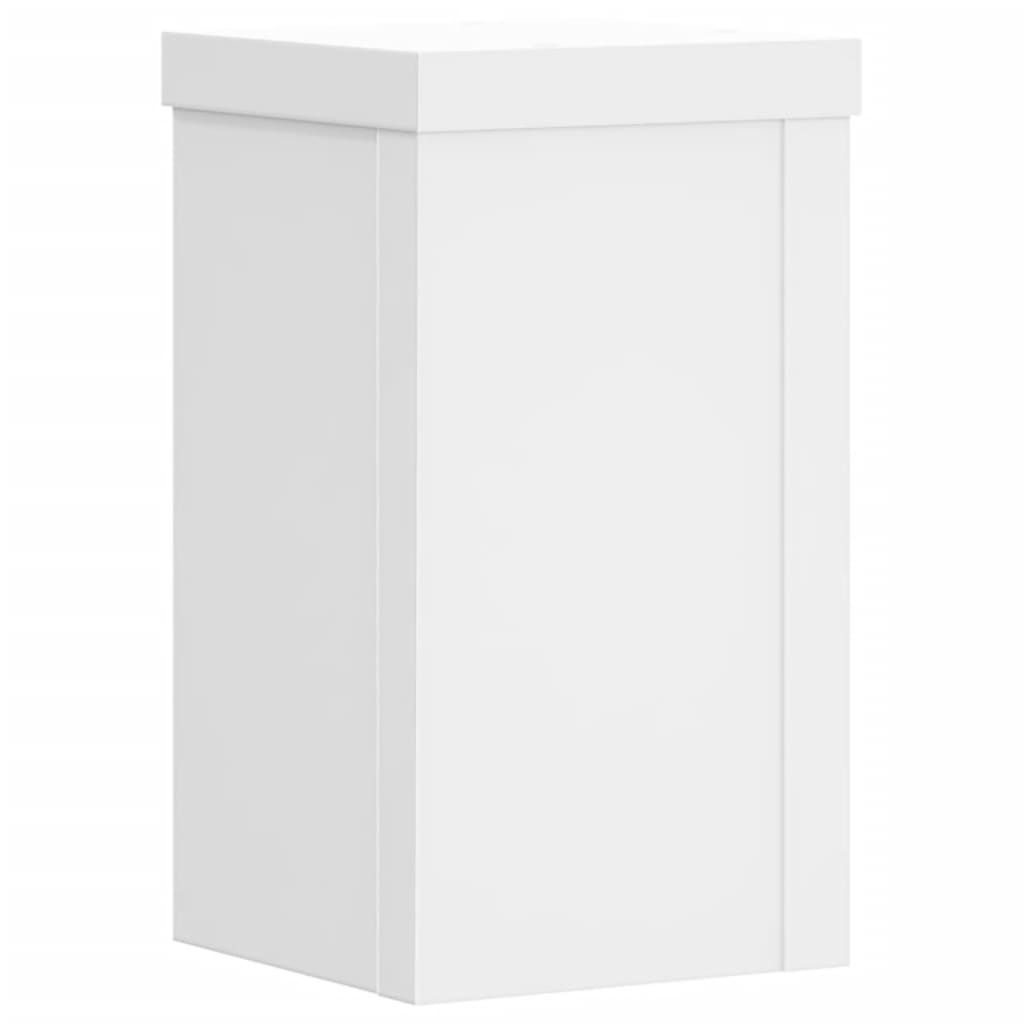Supporti per Piante 2 pz Bianchi 10x10x18 cm Legno Multistrato | homemem39