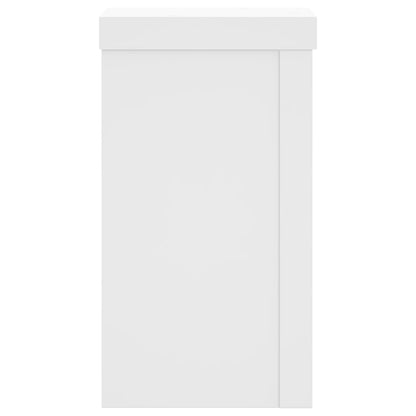 Supporti per Piante 2 pz Bianchi 10x10x18 cm Legno Multistrato | homemem39
