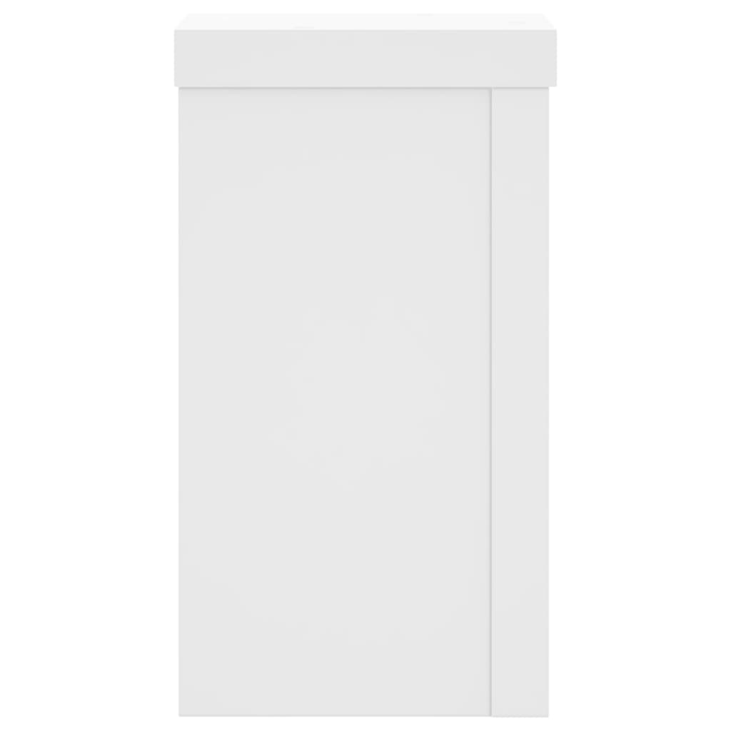 Supporti per Piante 2 pz Bianchi 10x10x18 cm Legno Multistrato | homemem39