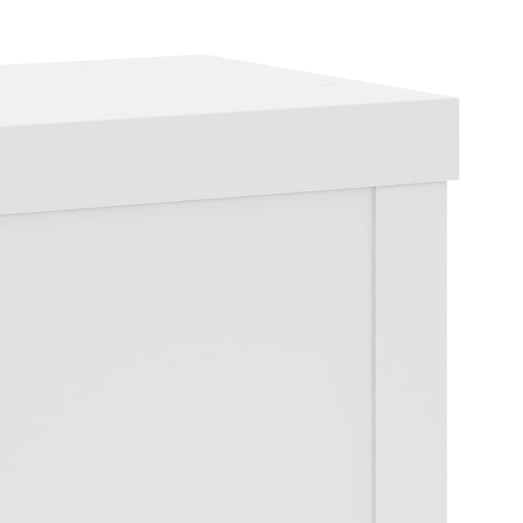 Supporti per Piante 2 pz Bianchi 10x10x18 cm Legno Multistrato | homemem39