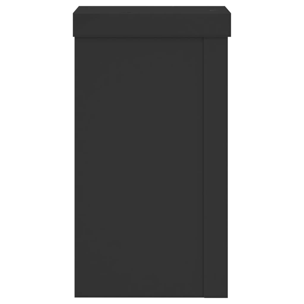 Supporti per Piante 2 pz Neri 10x10x18 cm Legno Multistrato - homemem39