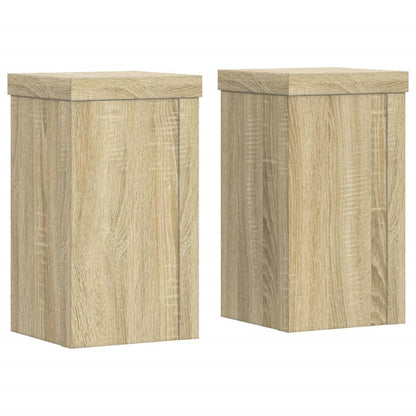 Supporti per Piante 2 pz Rovere 10x10x18 cm in Multistrato | homemem39