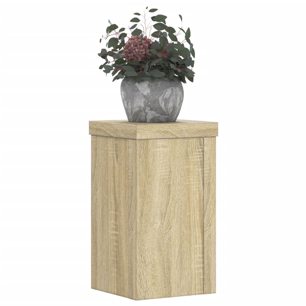 Supporti per Piante 2 pz Rovere 10x10x18 cm in Multistrato | homemem39