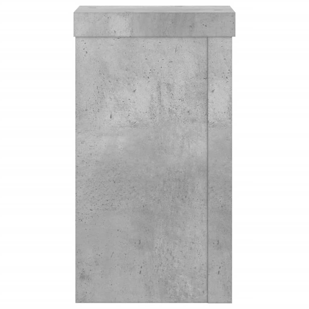 Supporti per Piante 2 pz Grigio 10x10x18 cm Legno Multistrato | homemem39