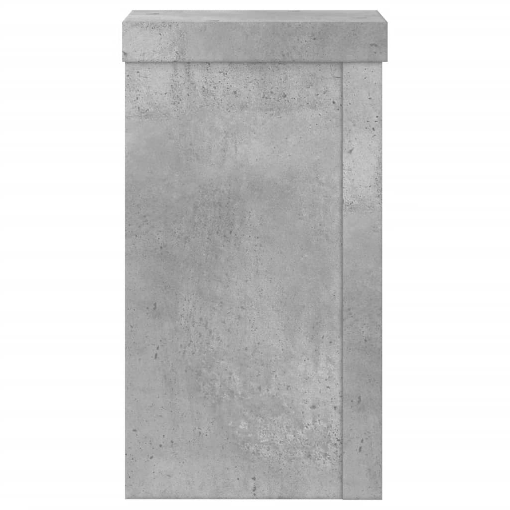 Supporti per Piante 2 pz Grigio 10x10x18 cm Legno Multistrato | homemem39