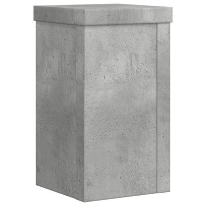 Supporti per Piante 2 pz Grigio 10x10x18 cm Legno Multistrato | homemem39