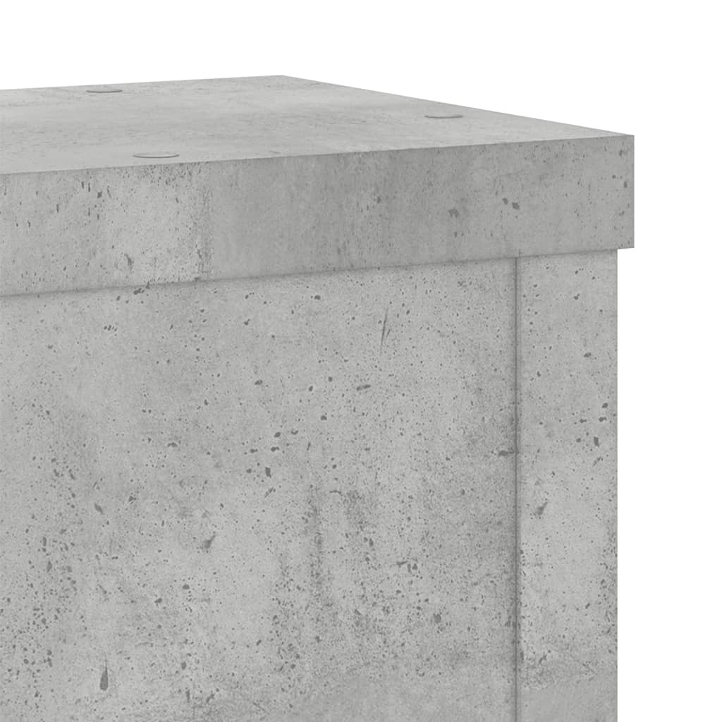 Supporti per Piante 2 pz Grigio 10x10x18 cm Legno Multistrato | homemem39
