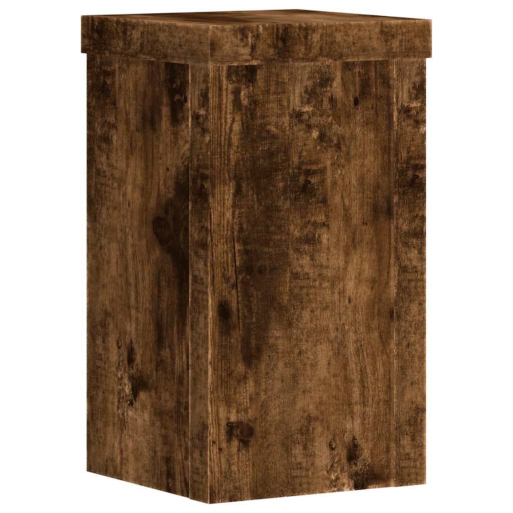 Supporti per Piante 2 pz Rovere 10x10x18 cm Legno Multistrato | homemem39