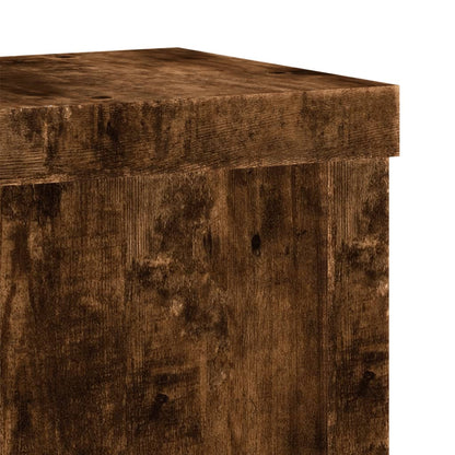 Supporti per Piante 2 pz Rovere 10x10x18 cm Legno Multistrato | homemem39
