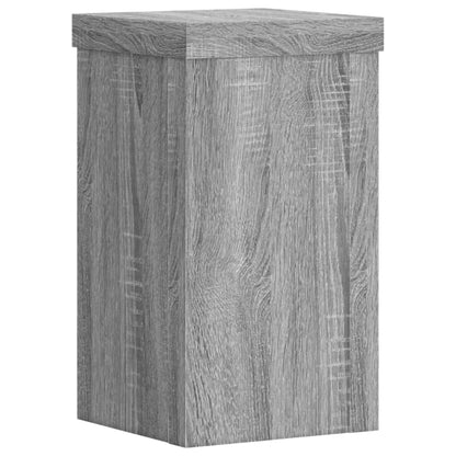 Supporti per Piante 2 pz Grigio 10x10x18 cm in Multistrato | homemem39
