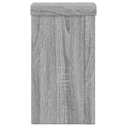 Supporti per Piante 2 pz Grigio 10x10x18 cm in Multistrato | homemem39