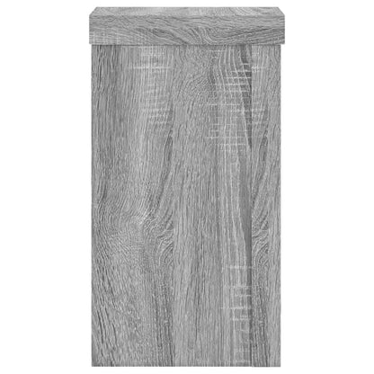 Supporti per Piante 2 pz Grigio 10x10x18 cm in Multistrato | homemem39