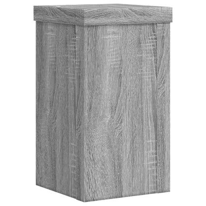 Supporti per Piante 2 pz Grigio 10x10x18 cm in Multistrato | homemem39