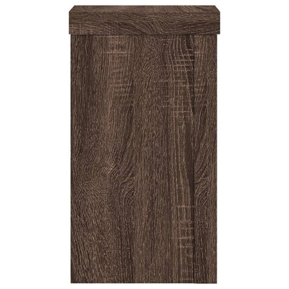 Supporti per Piante 2 pz Marrone 10x10x18 cm Legno Multistrato | homemem39